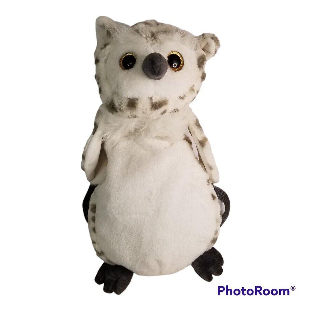 BOOKS A MILLION OWL PLUSH BACKPACK * 19 INCH * ZIPPER BACK * NWT